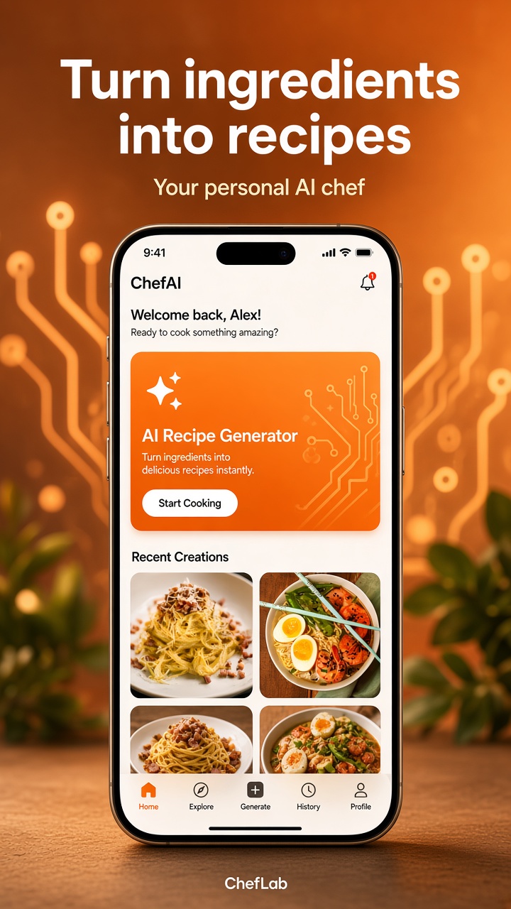 ChefLab home screen